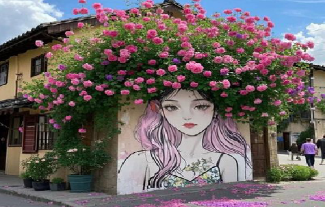 平和怎么设计网红打卡墙绘