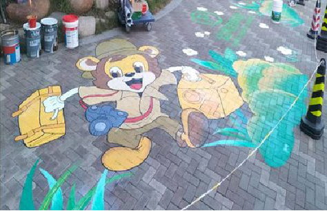 平和夏季画地面彩绘会遇到的问题