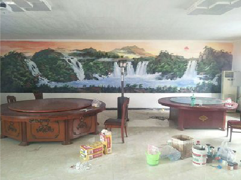 平和墙绘-写实风景