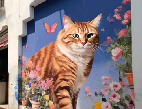 平和自己绘制有个性的手绘墙