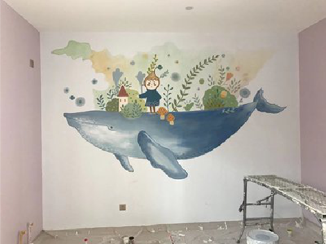 平和手绘墙的特点及优势。